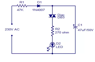 Mạch điều khiển đèn LED nhấp nháy